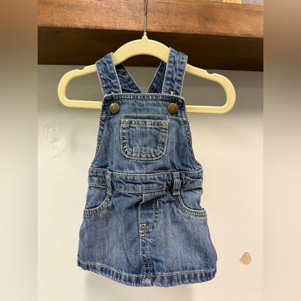Old Navy Blue Denim Kids Overall Dress